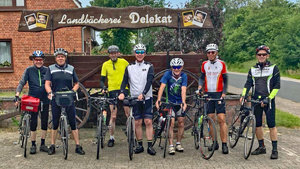 Glücklich nach der Bäckerpause